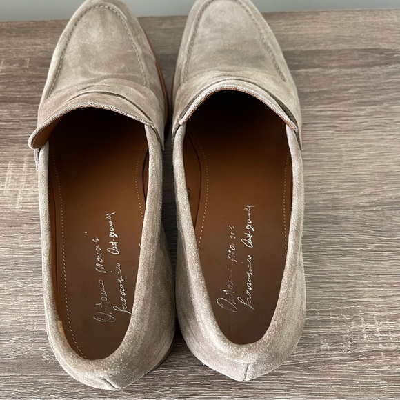 Antonio Maurizi Suede Penny Loafer Tan Size 10.5 - Picture 6 of 10